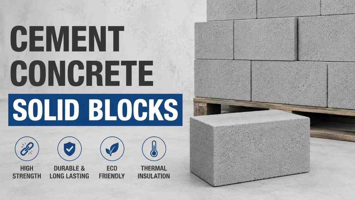 Cement Concrete Solid Blocks